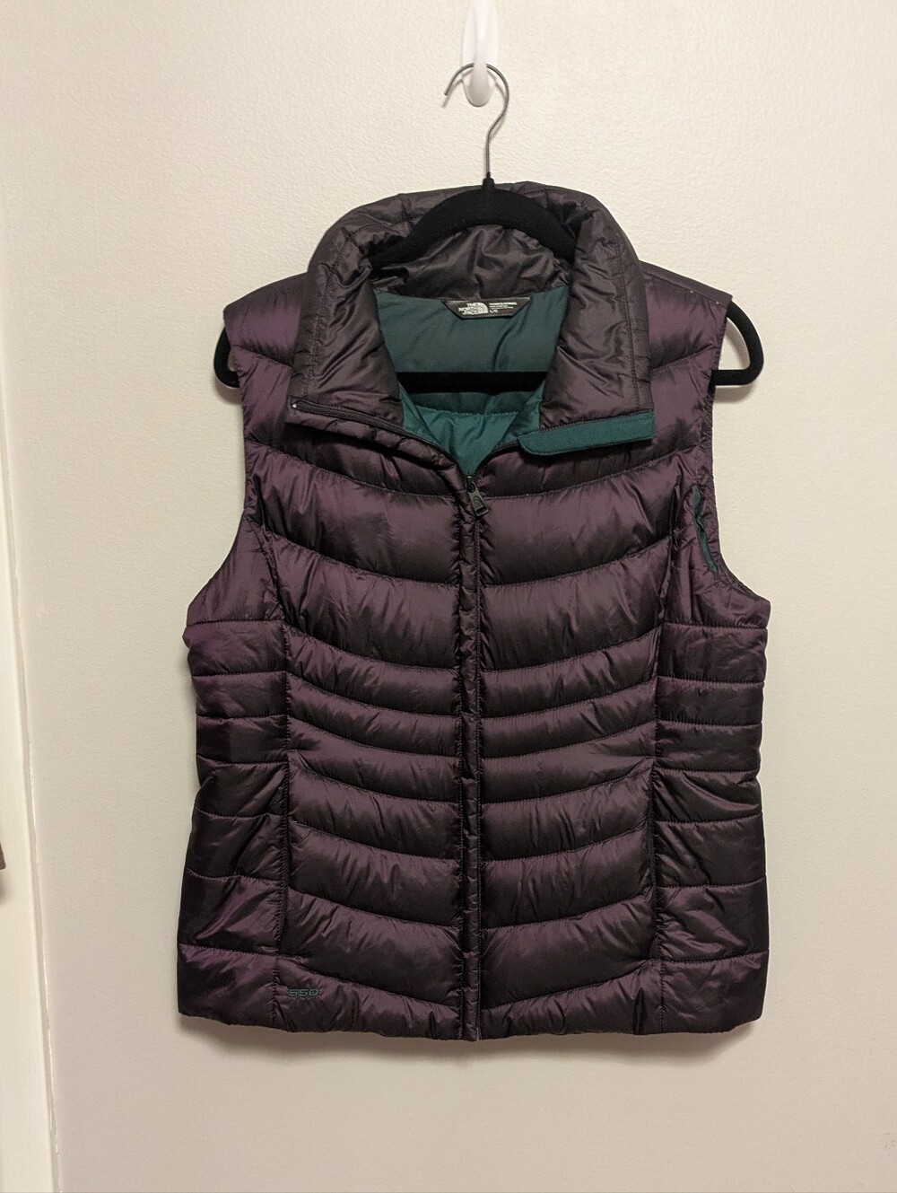 Northface Dark Purple Down Puffer Vest